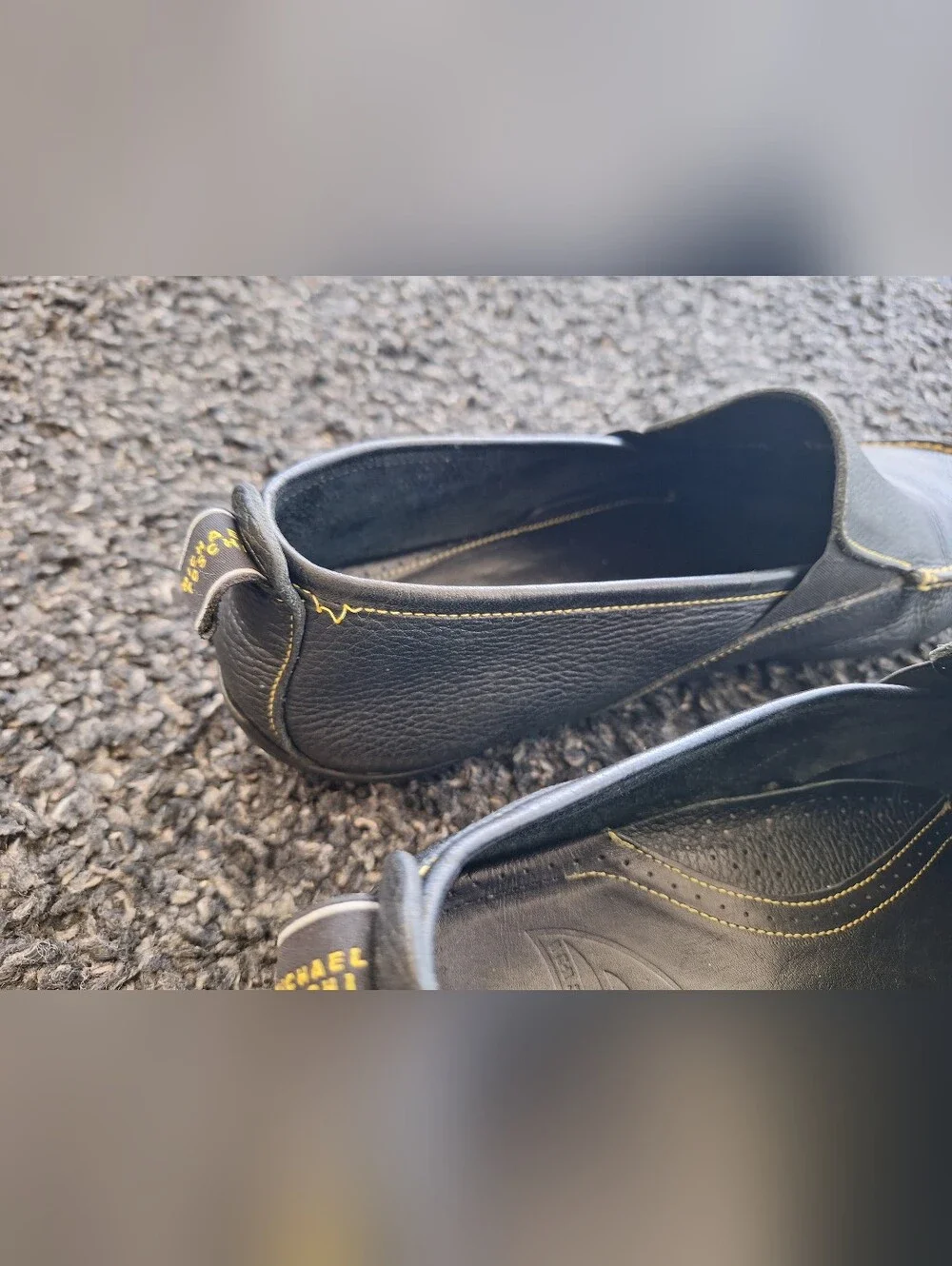 Michael Toschi Onda Driving Loafers Shoes Mens Size 13 Black Leather